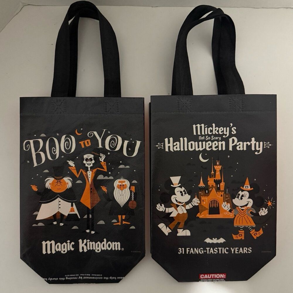 2026 Walt Disney World Mickeys Not So Scary Halloween Party Candy Bag Tote 2x